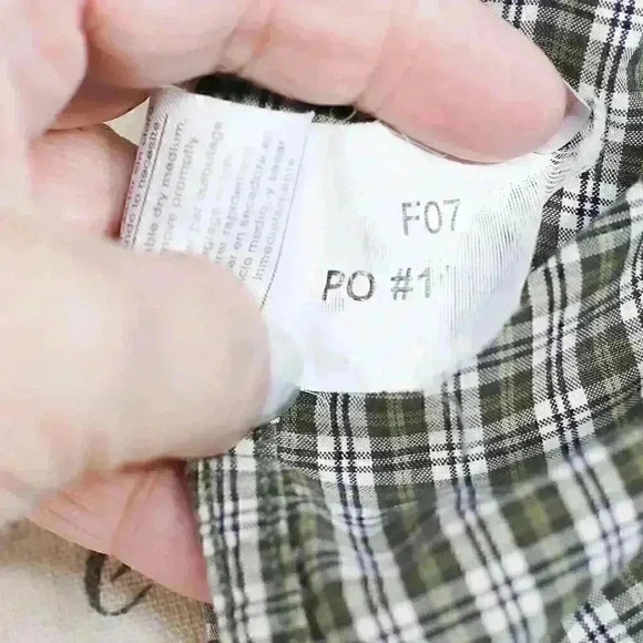 Men's Carhartt green/white check long sleeve button down collar shirt size XL - Picture 16 of 16